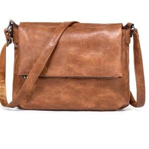Vegan leather zipper detail tote